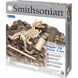 NSI Toys smithsonian diggin' up dinosaurs t-rex plastic skeleton set educational,fun,science,archeological playset for kids age 8 up
