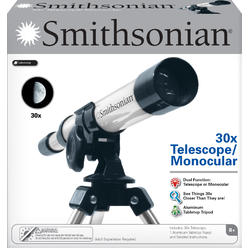 Smithsonian NSI Toys 22259 Smithsonian 30X Telescope & Monocular