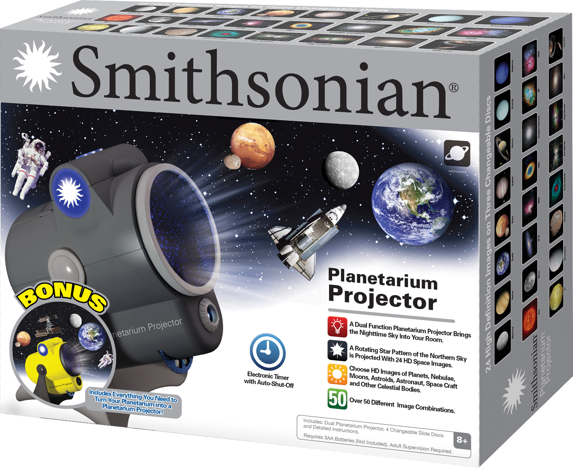 NSI Toys Smithsonian Planetarium Projector with Bonus Sea Pack