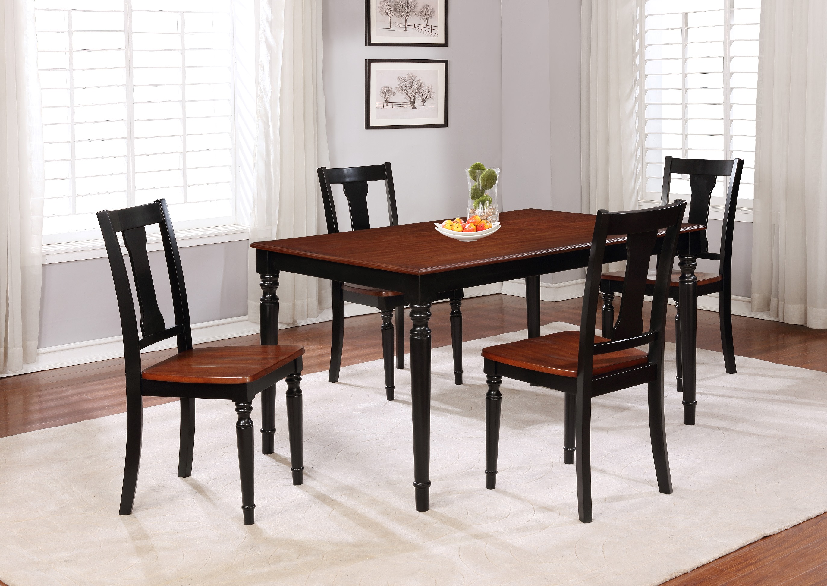 Linon Home Decor Products 5 pc. Farmhouse Dining Set ...