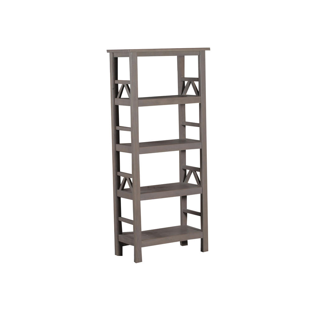 Linon Titian Rustic Gray Bookcase
