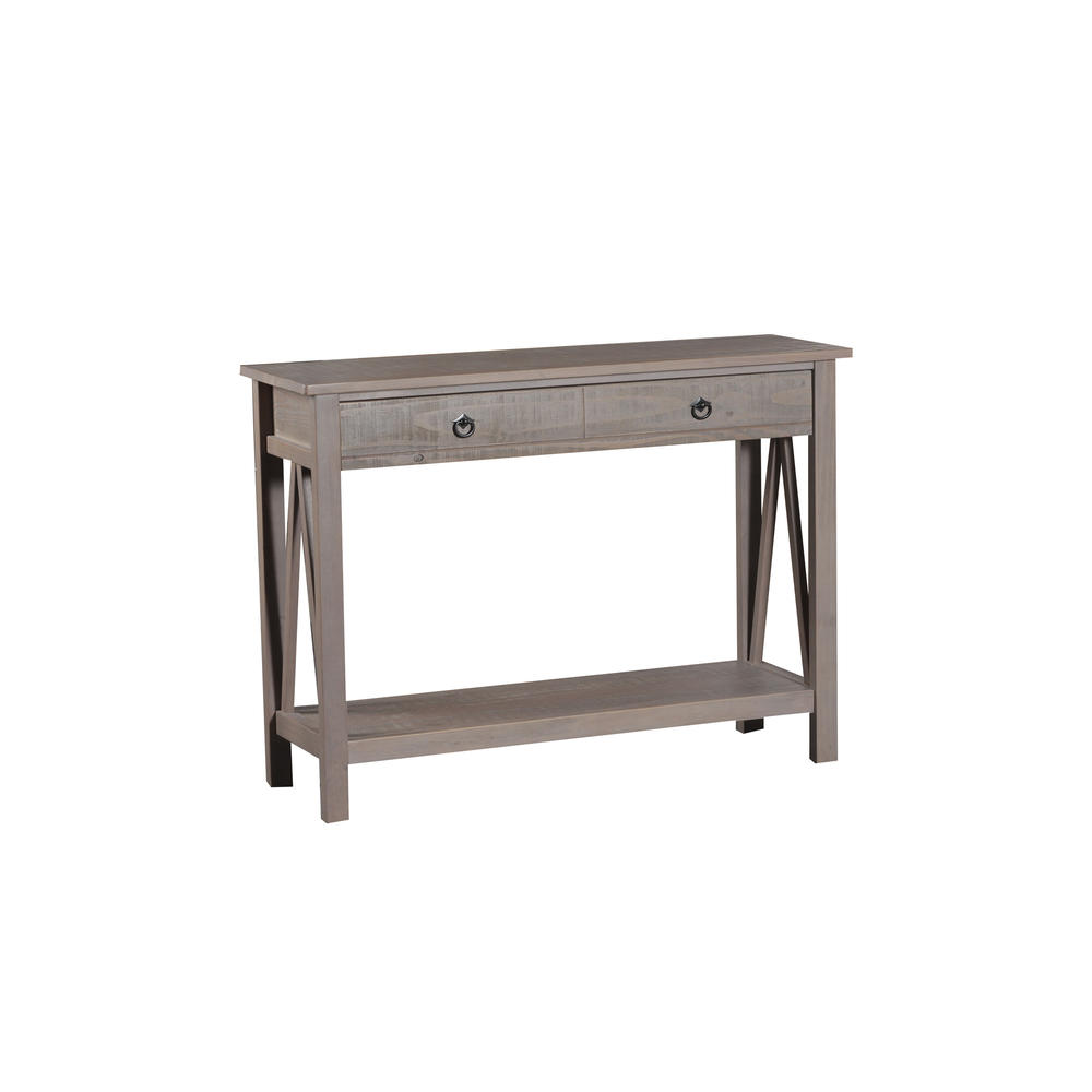 Linon Titian Rustic Gray Console Table