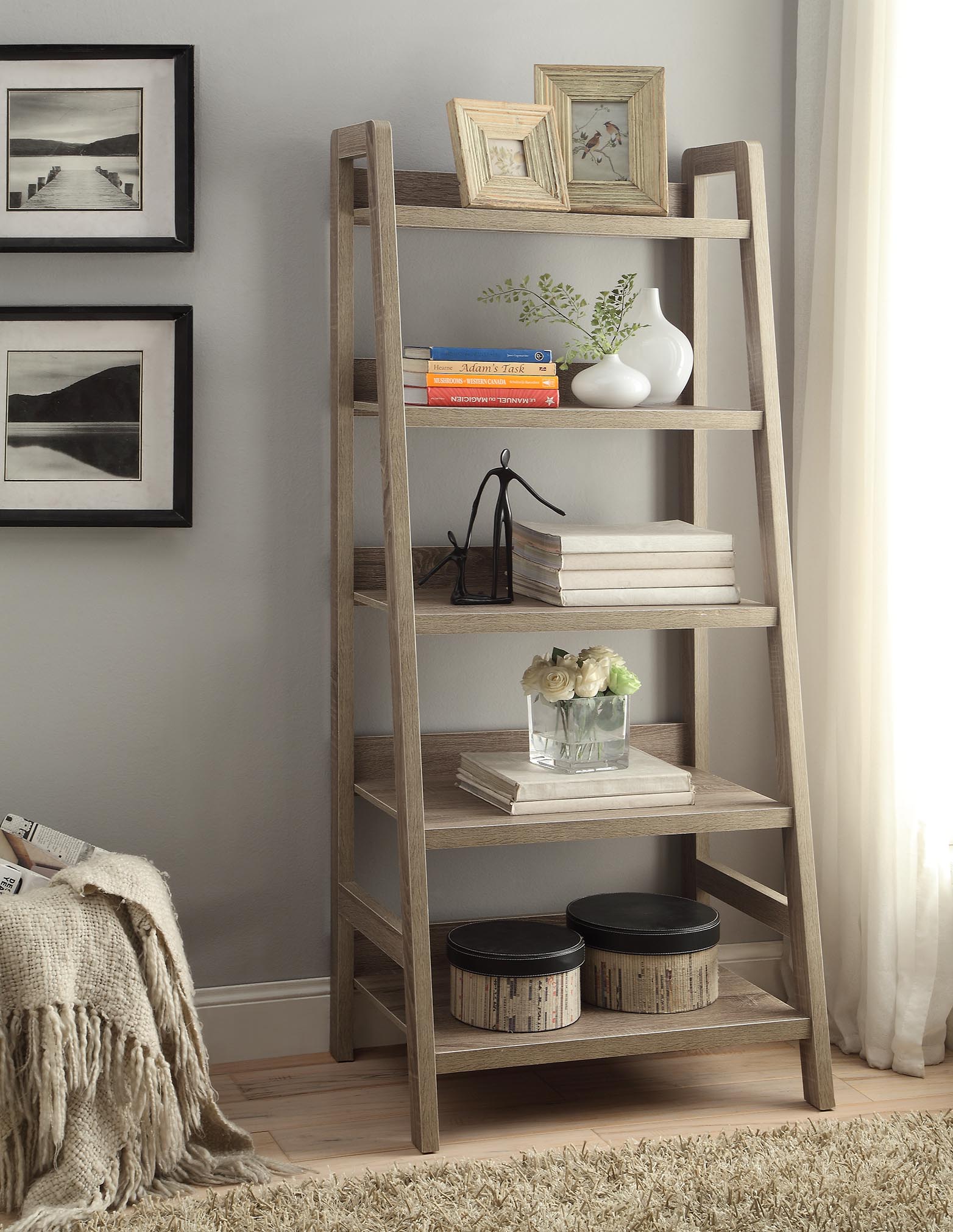 Linon Tracey Ladder Bookcase Sears