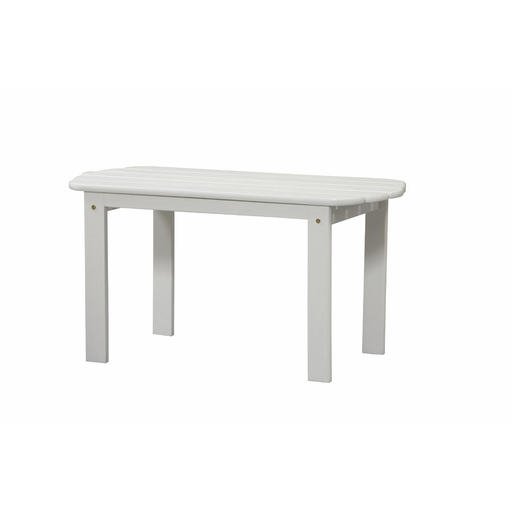 Linon Adirondack White Coffee Table