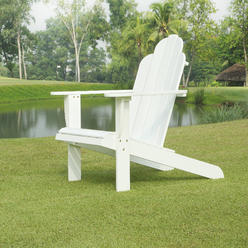 Linon White Adirondack Chair