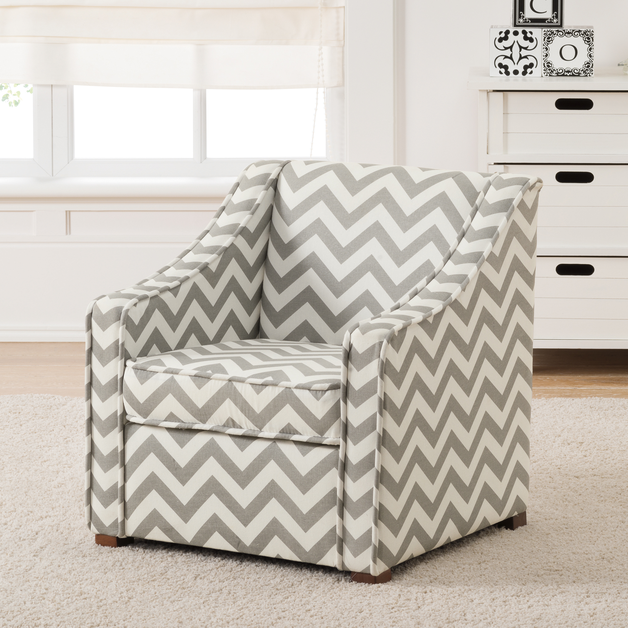 Linon Annie Gray Chair Linon Annie Gray Chair
