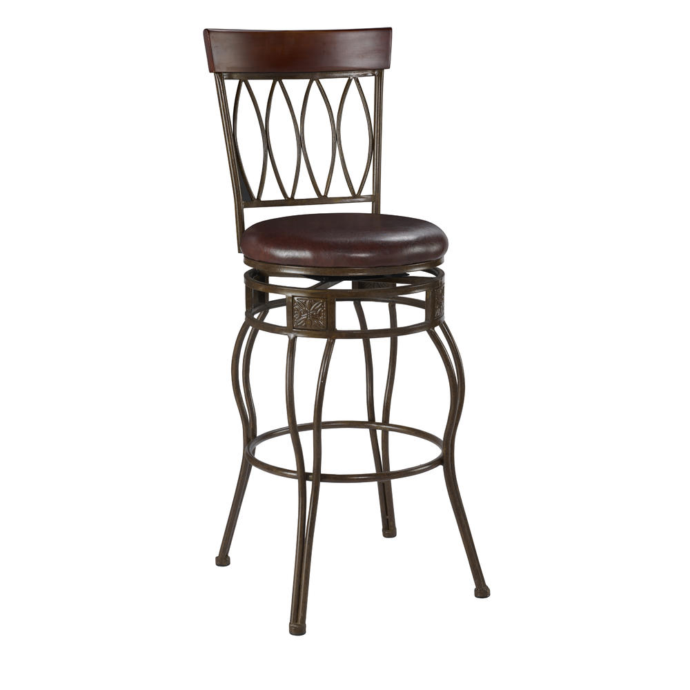 Linon Four Oval Back Bar Stool