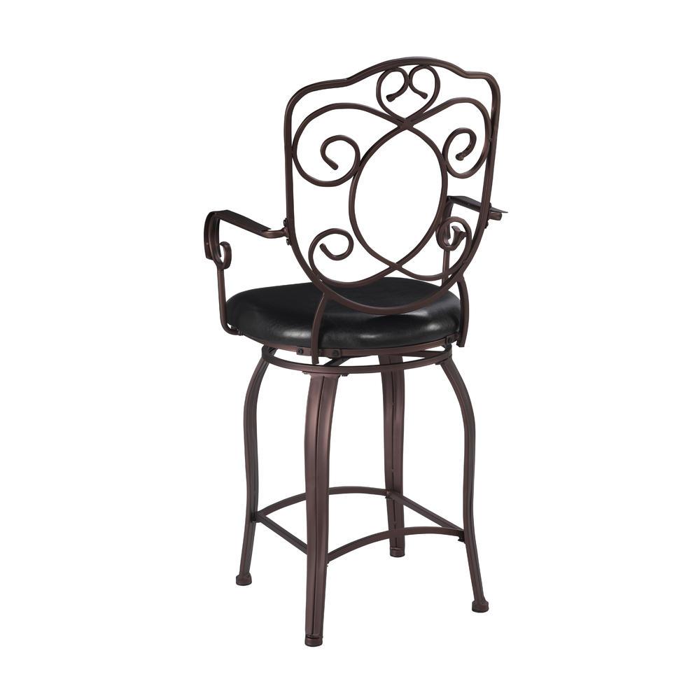 Linon Crested Back Counter Stool