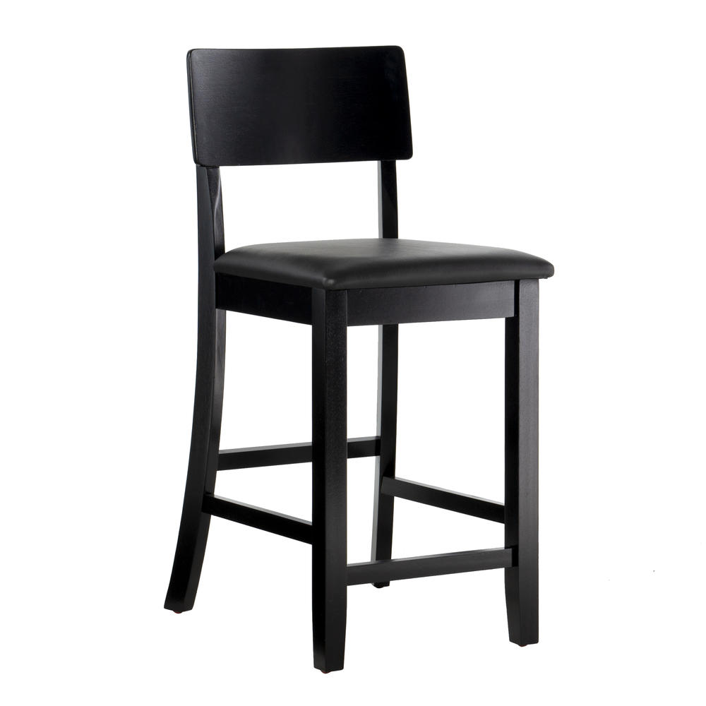 Linon Torino Collection Contemporary Counter Stool 24 inch seat height