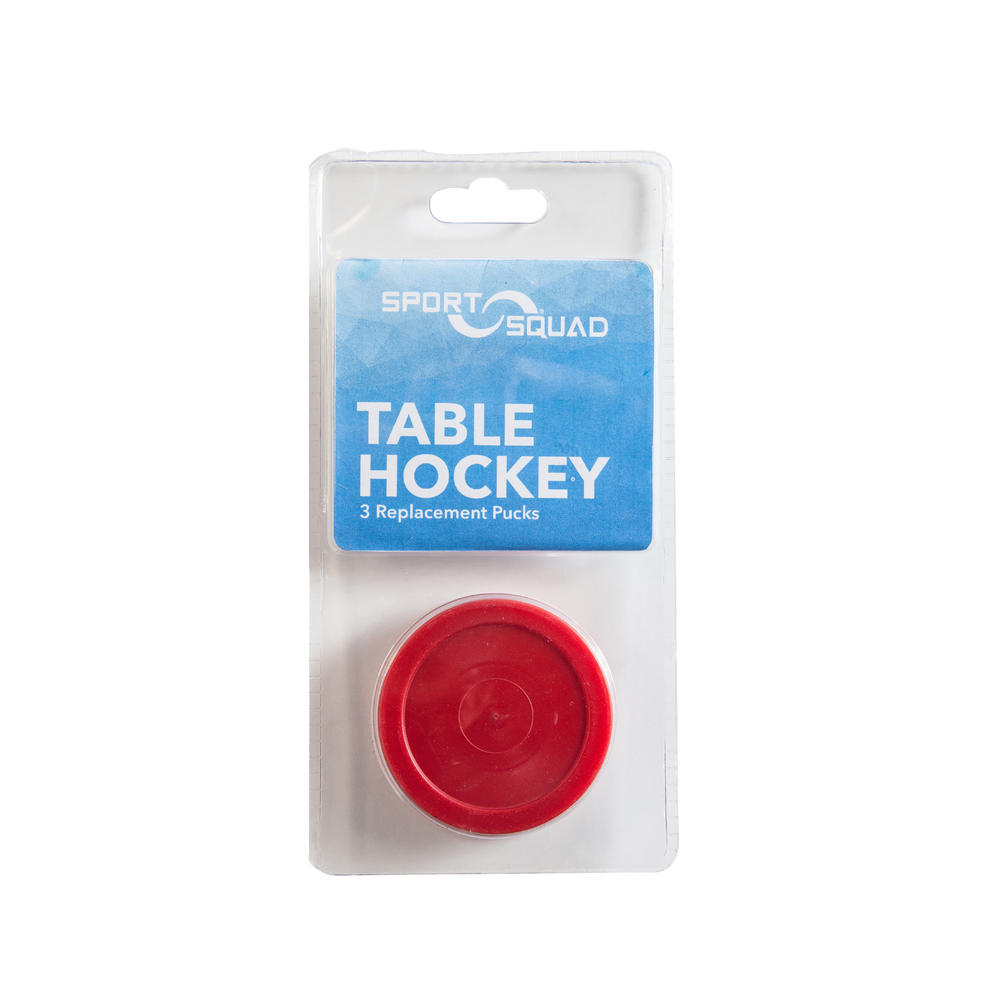 Sport Squad Air Hockey Accessories Red Replacement 2" Pucks for Game Tables (3 Pack)