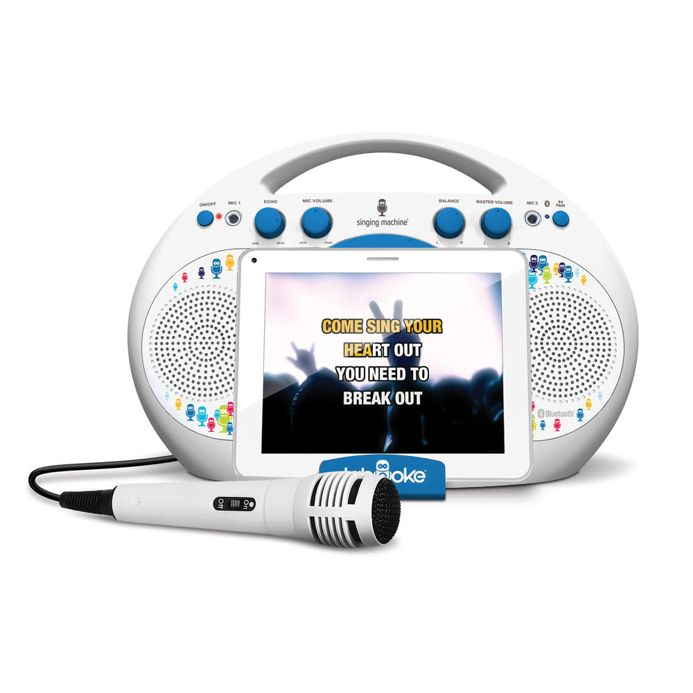 Singing Machine Tabeoke Portable Bluetooth Karaoke System Compatible