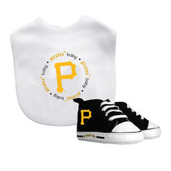 Baby Fanatic BFA-PIP30002-IFS Pittsburgh Pirates MLB Infant Bib & Shoe Gift Set
