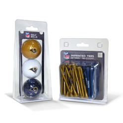 Team Golf 32599 State Louis Rams 3 Ball Pack and 50 Tee Pack