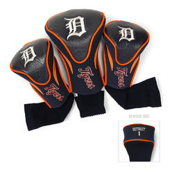 Team Golf MLB Detroit Tigers Contour Golf Club Headcovers (3 Count), Numbered 1, 3, & X, Fits Oversized Drivers, Utility, Rescue