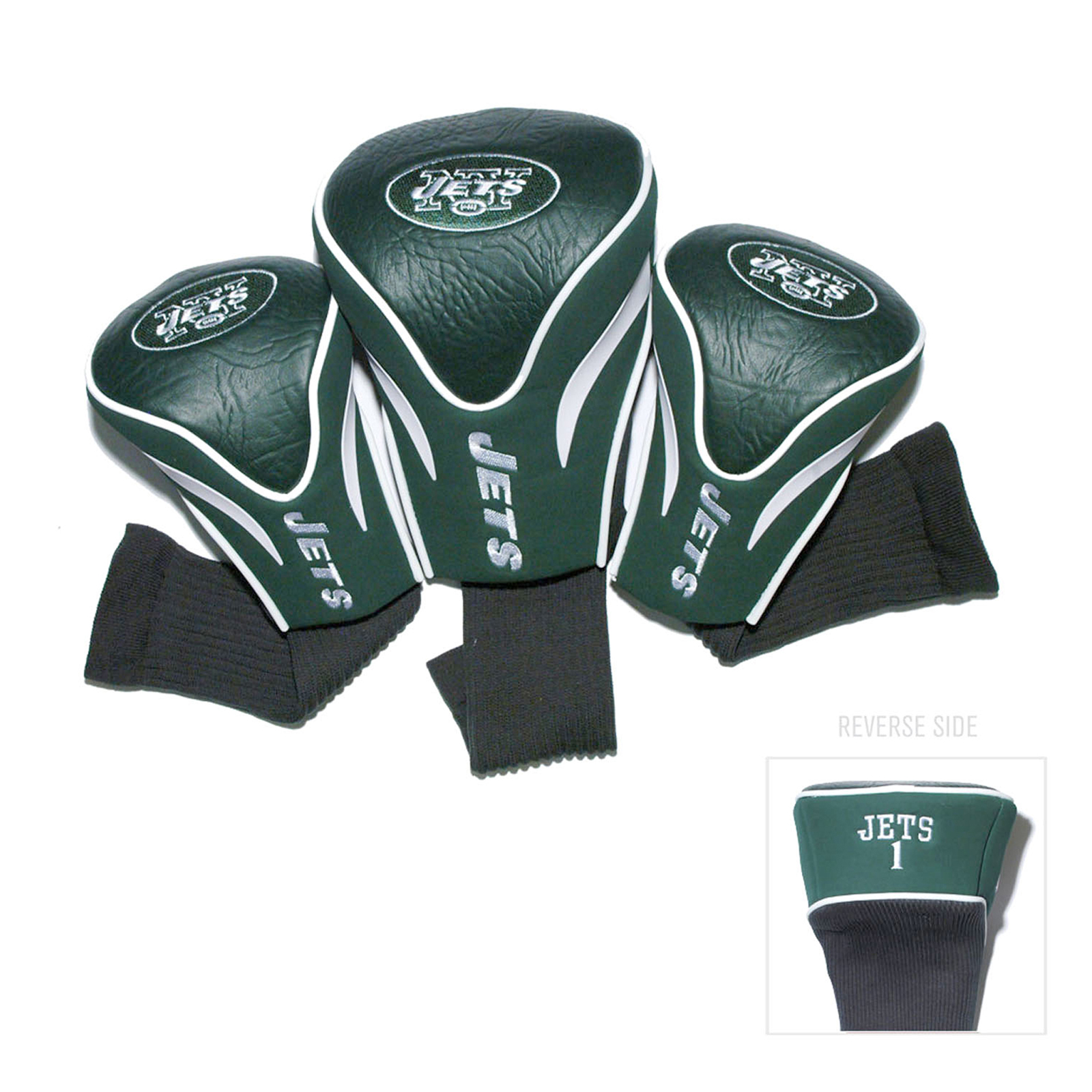 Team Golf New York Jets 3 Pack Countour Headcover
