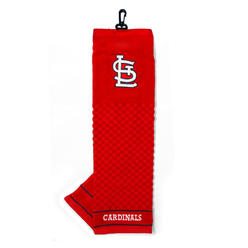 Team Golf MLB St Louis Cardinals Embroidered Golf Towel, Checkered Scrubber Design, Embroidered Logo (97510)
