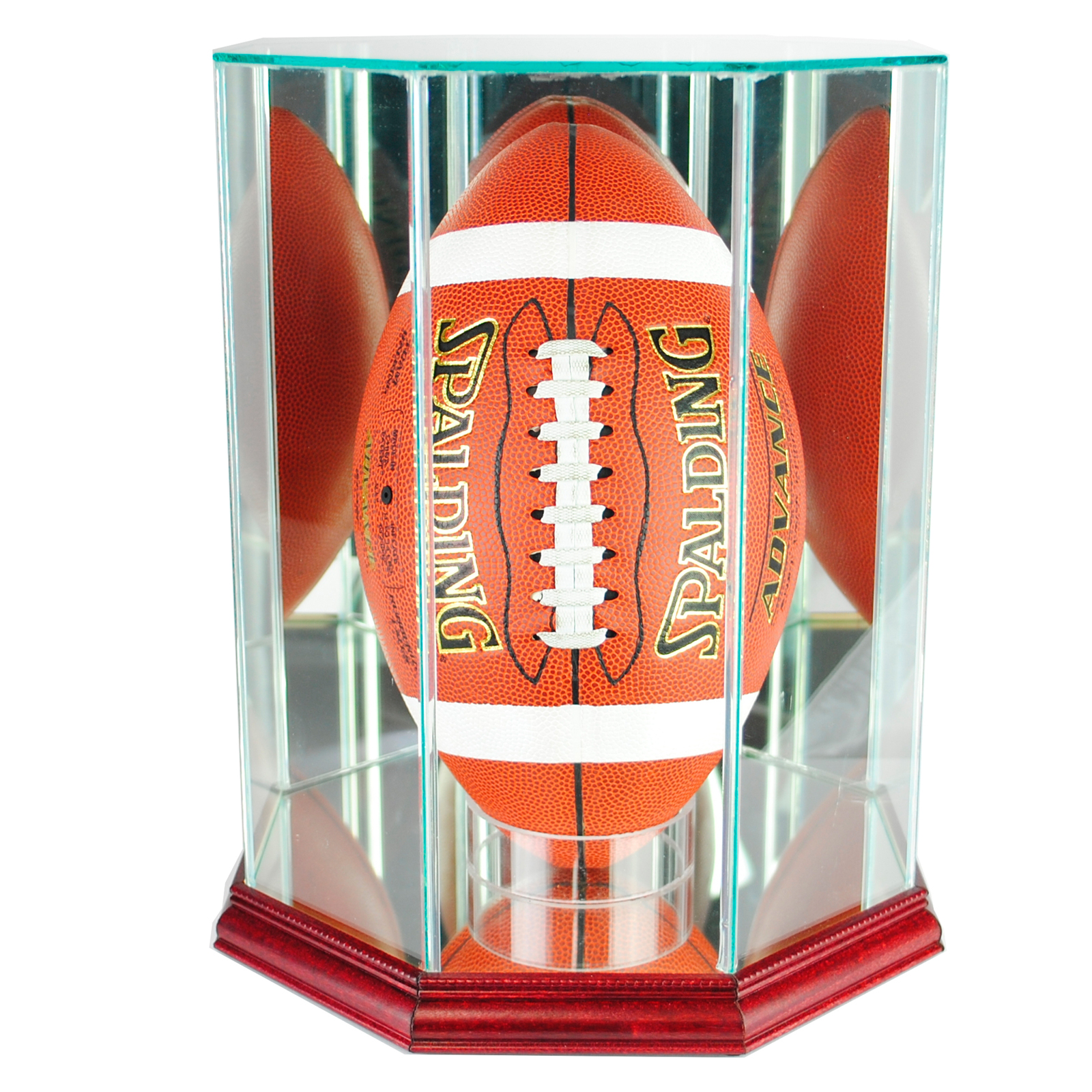 Perfect Cases Upright Octagon Football Display Case
