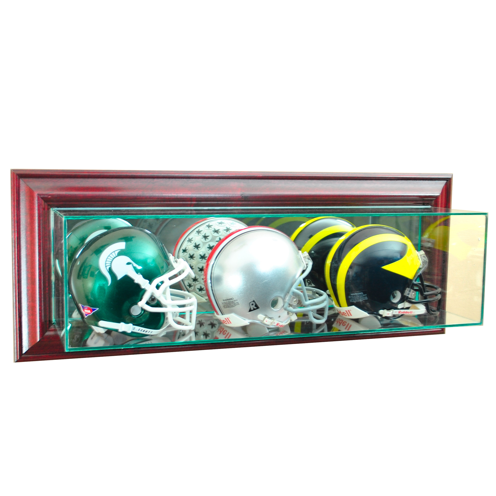 Perfect Cases Wall Mounted Triple Mini Football Display Case