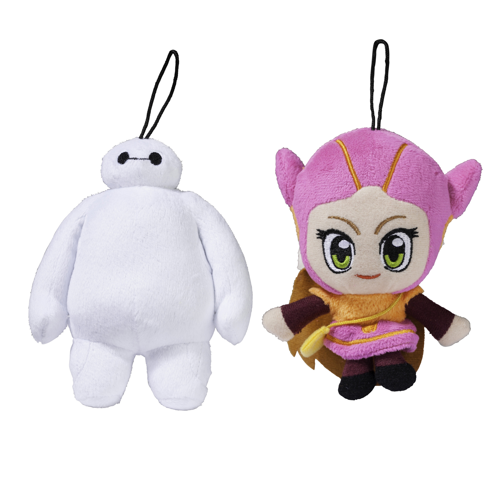 Bandai Toys Big Hero 6 Small Plush Baymax and Honey Lemon 2 Pack, Multi-color Bandai Toys Big Hero 6 Small Plush Baymax and Honey Lemon 2 Pack, Multi-color