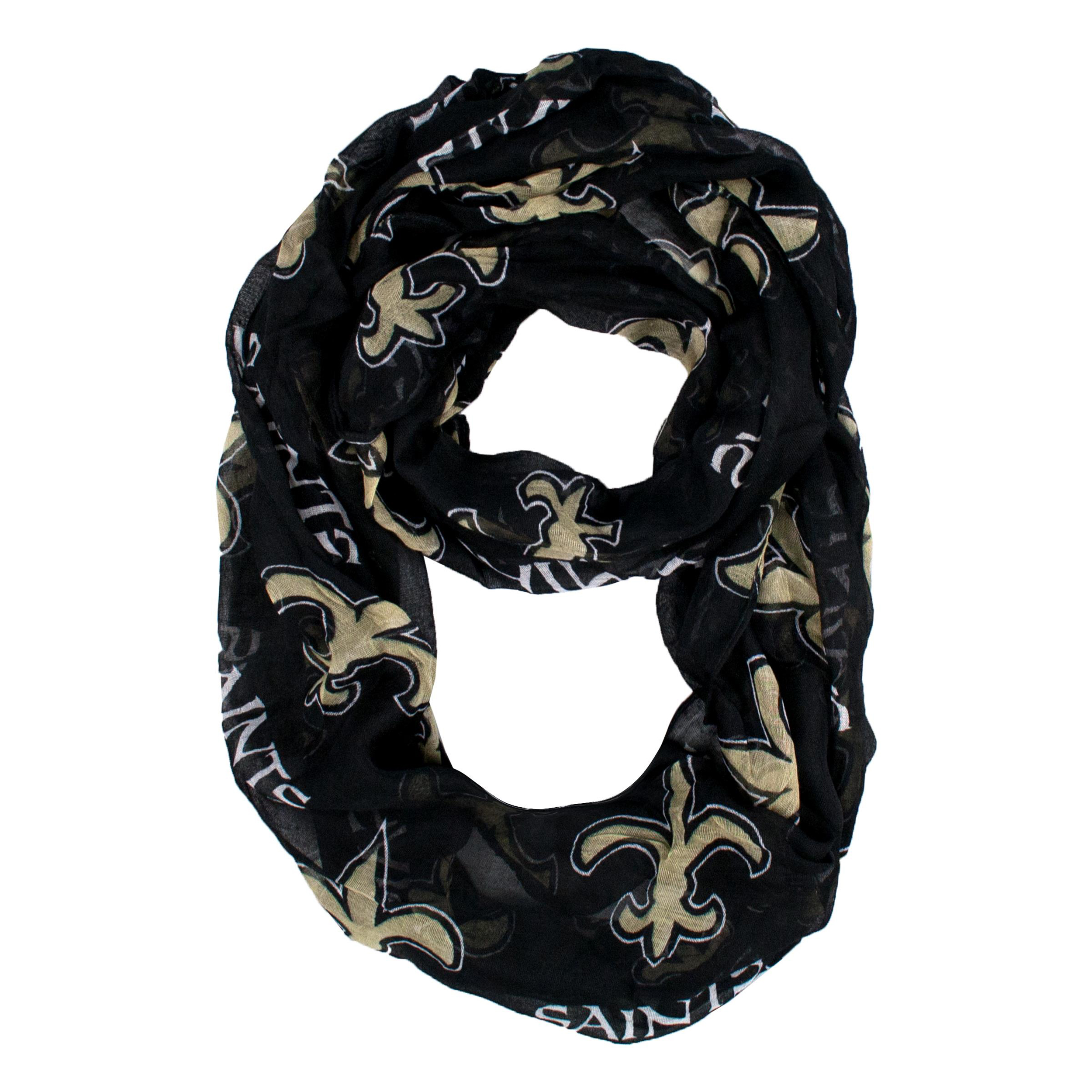Little Earth New Orleans Saints Sheer Infinity Scarf