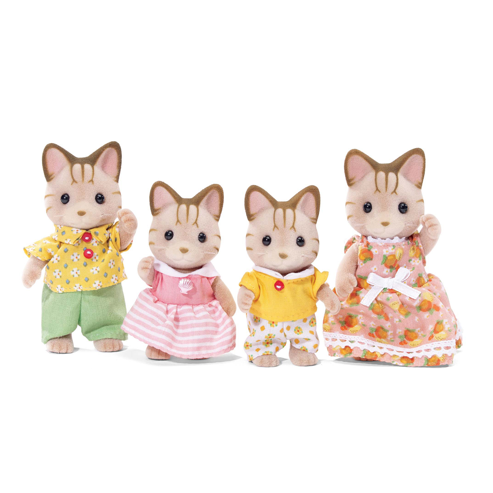 Calico Critters Sandy/Striped Cat Family
