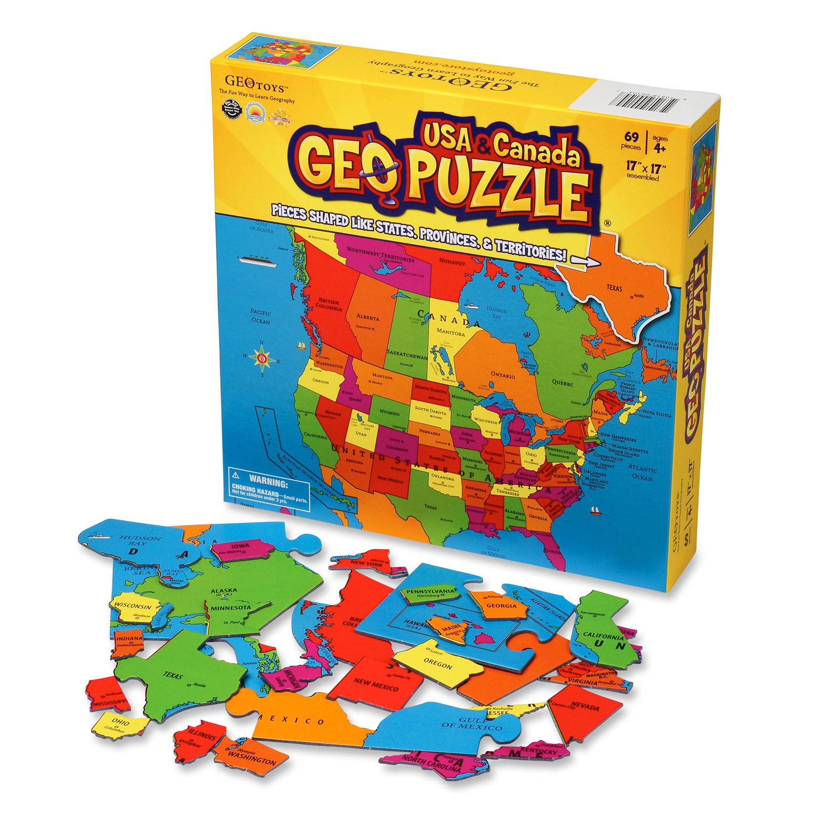 GEO TOYS GeoPuzzle USA and Canada