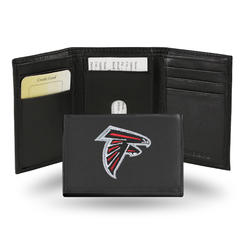 Rico 4" Black and Red NFL Atlanta Falcons Embroidered Trifold Wallet