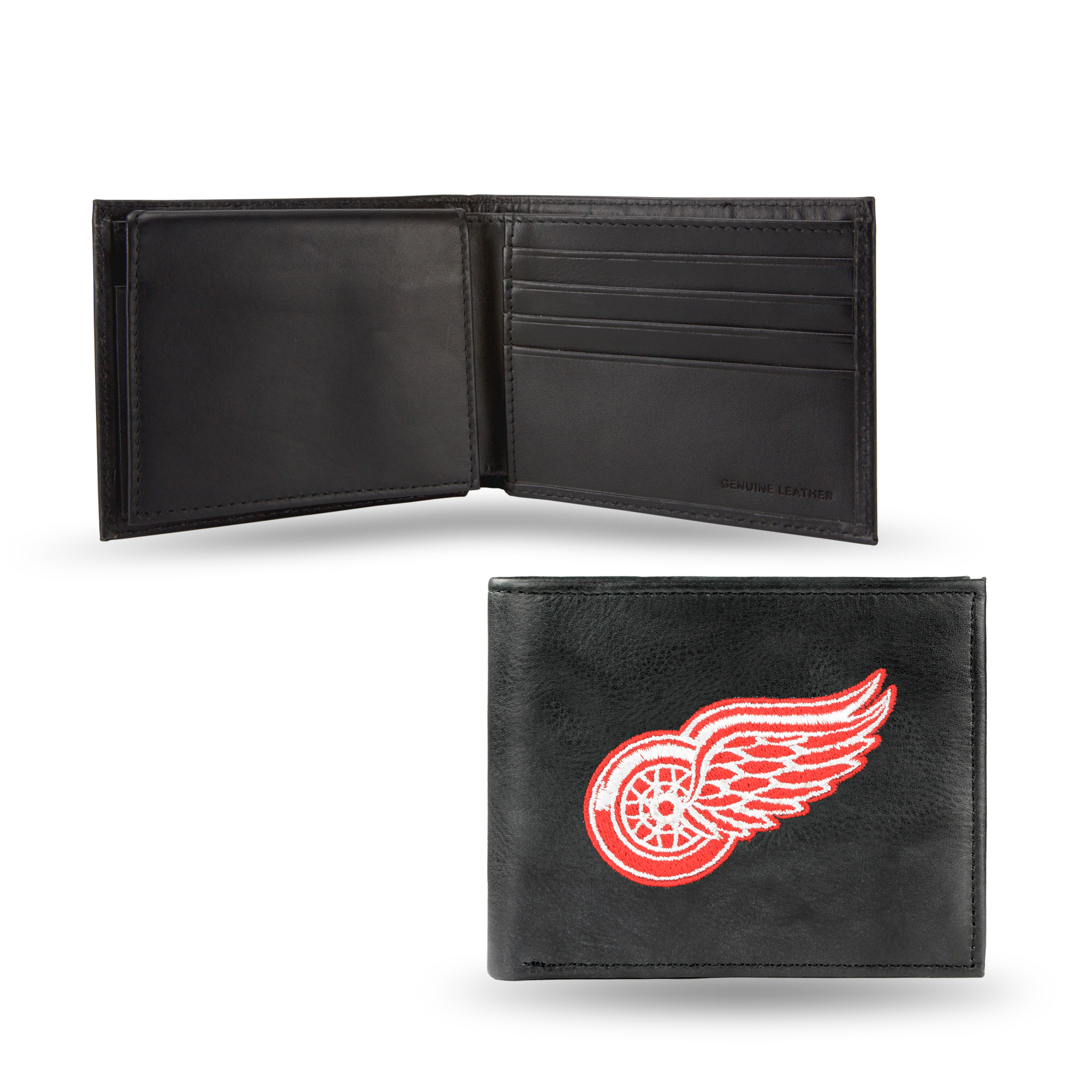 Rico Detroit Red Wings Embroidered Bi-fold Wallet