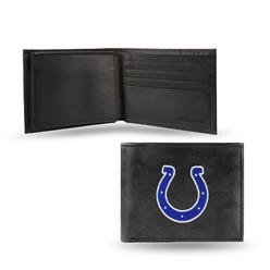 Rico 4" Black and Blue NFL Indianapolis Colts Embroidered Billfold Wallet