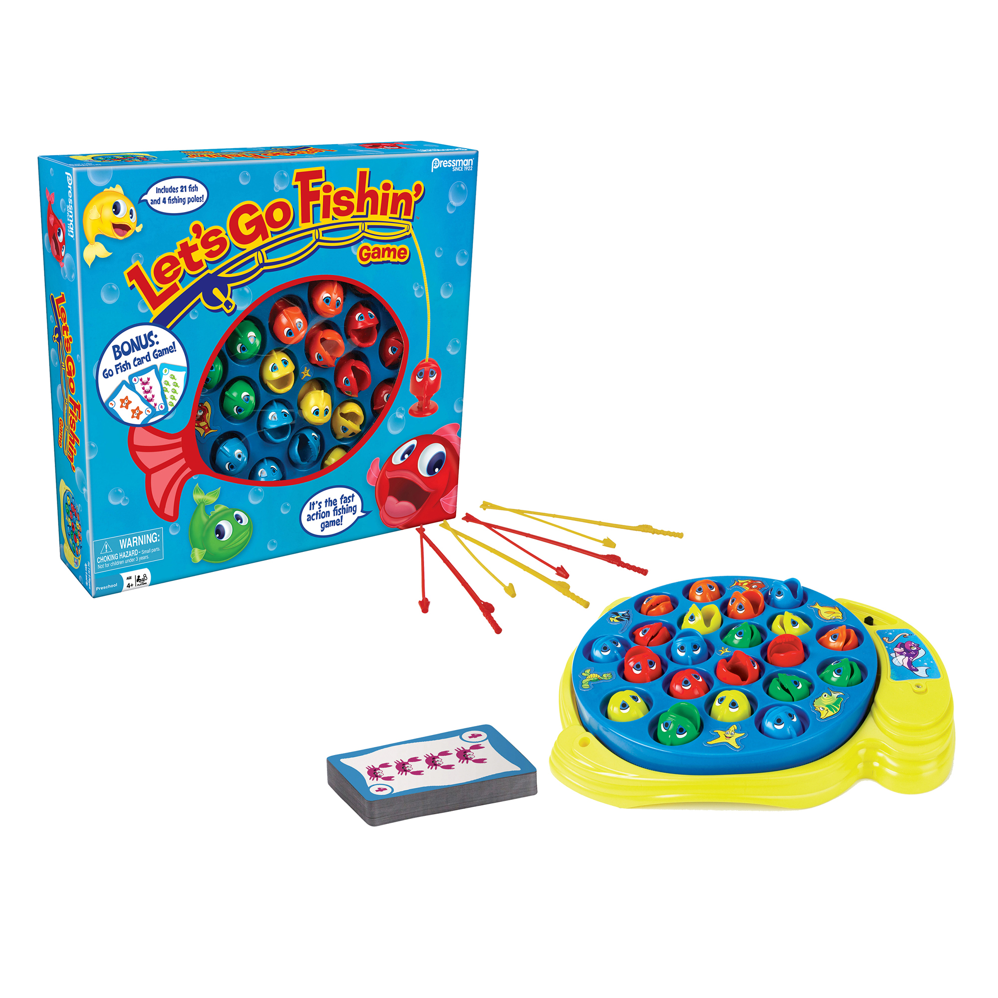 Pressman Toy Let's Go Fishin' and Go Fish Card Combo Game