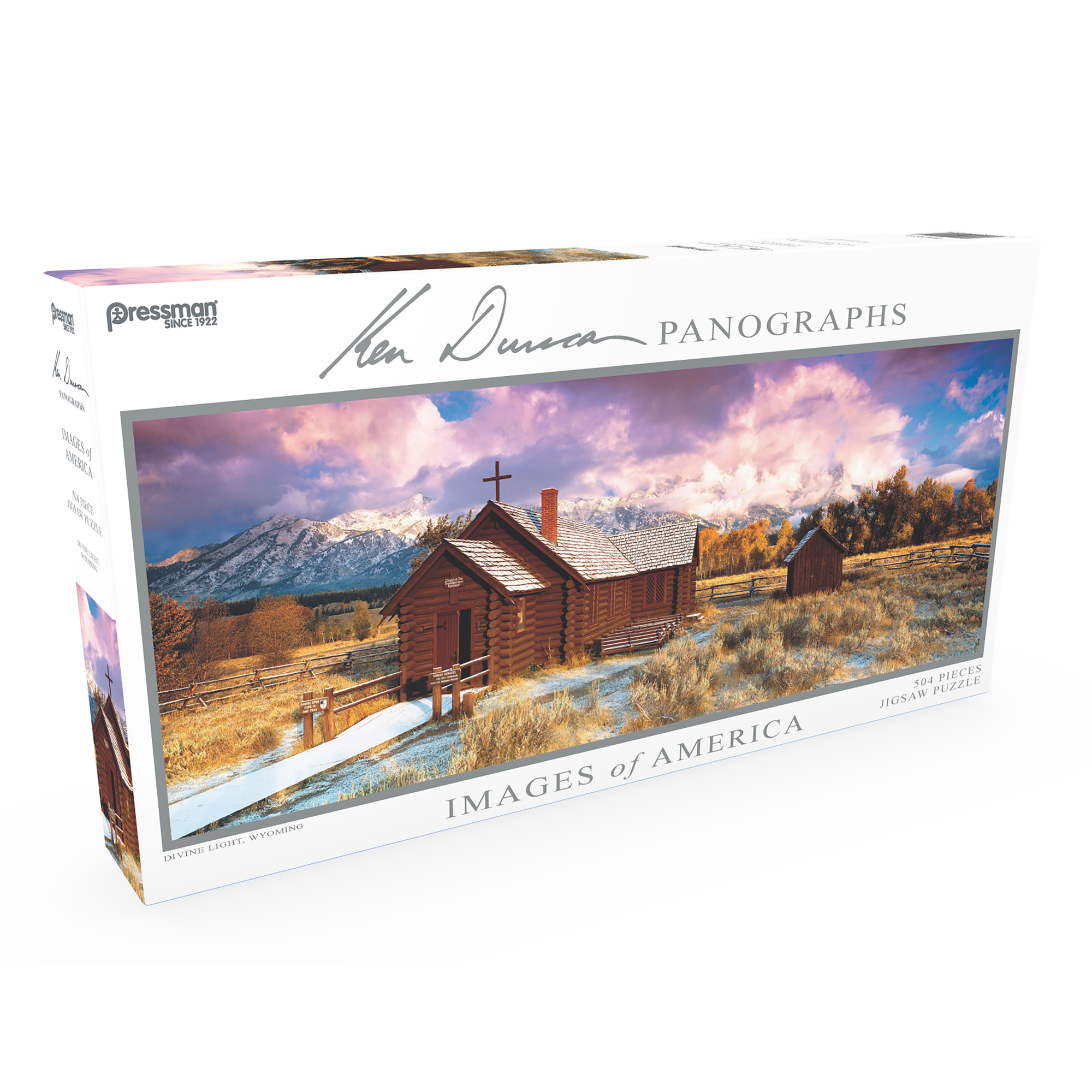Pressman Toy Images of America 504 Piece Panoramic Puzzle, Divine Light