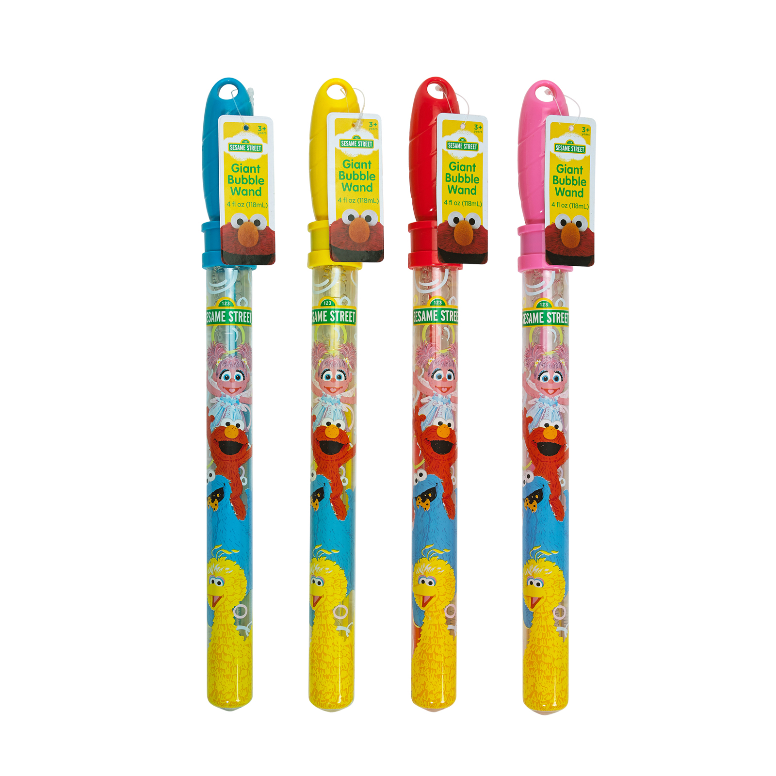 Little Kids Sesame Street 4 Piece Giant Bubble Wands Little Kids Sesame Street 4 Piece Giant Bubble Wands