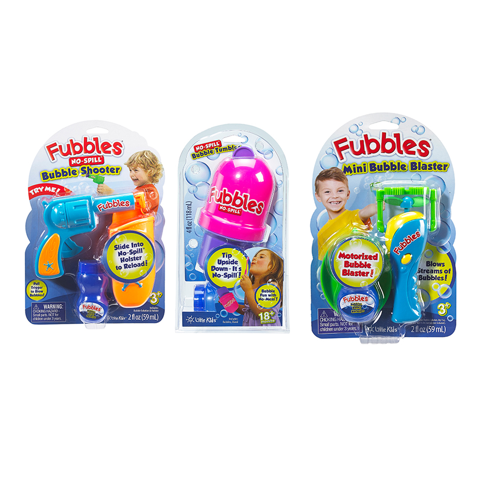 Little Kids Fubbles EZ2Do Three Piece Bubble Set III Little Kids Fubbles EZ2Do Three Piece Bubble Set III