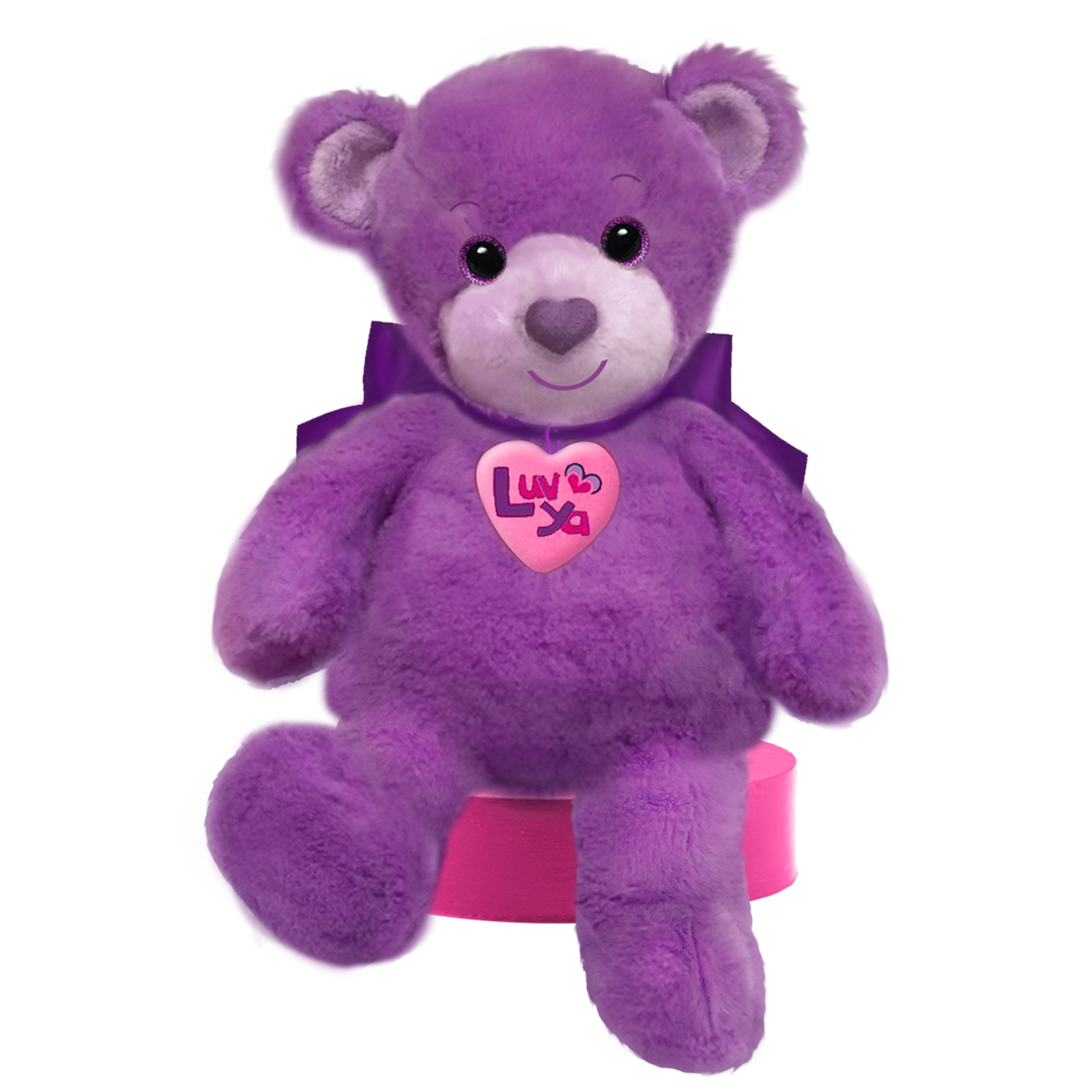 First and Main Luv Ya Purple 10 Inch Bear, Multi-color First and Main Luv Ya Purple 10 Inch Bear, Multi-color