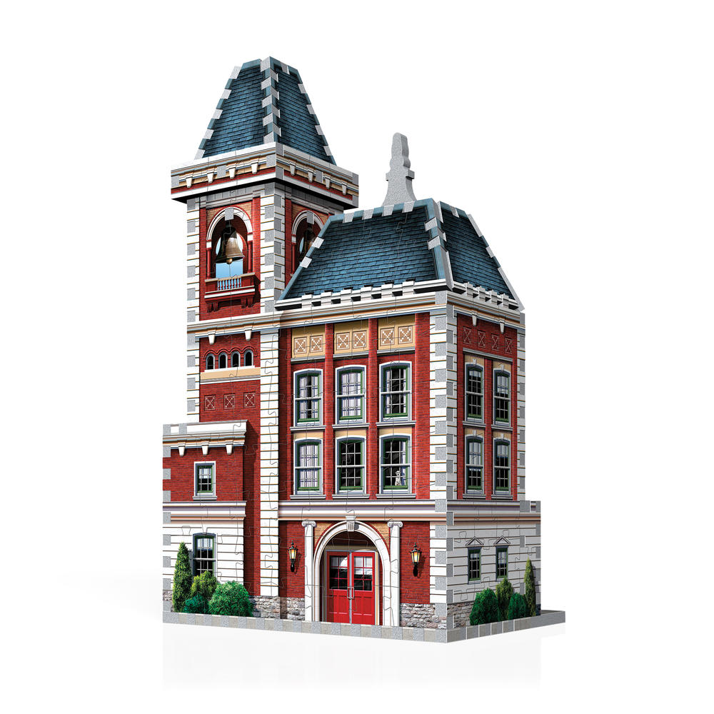 Wrebbit Puzzles Urbania Fire Station 3D Puzzle