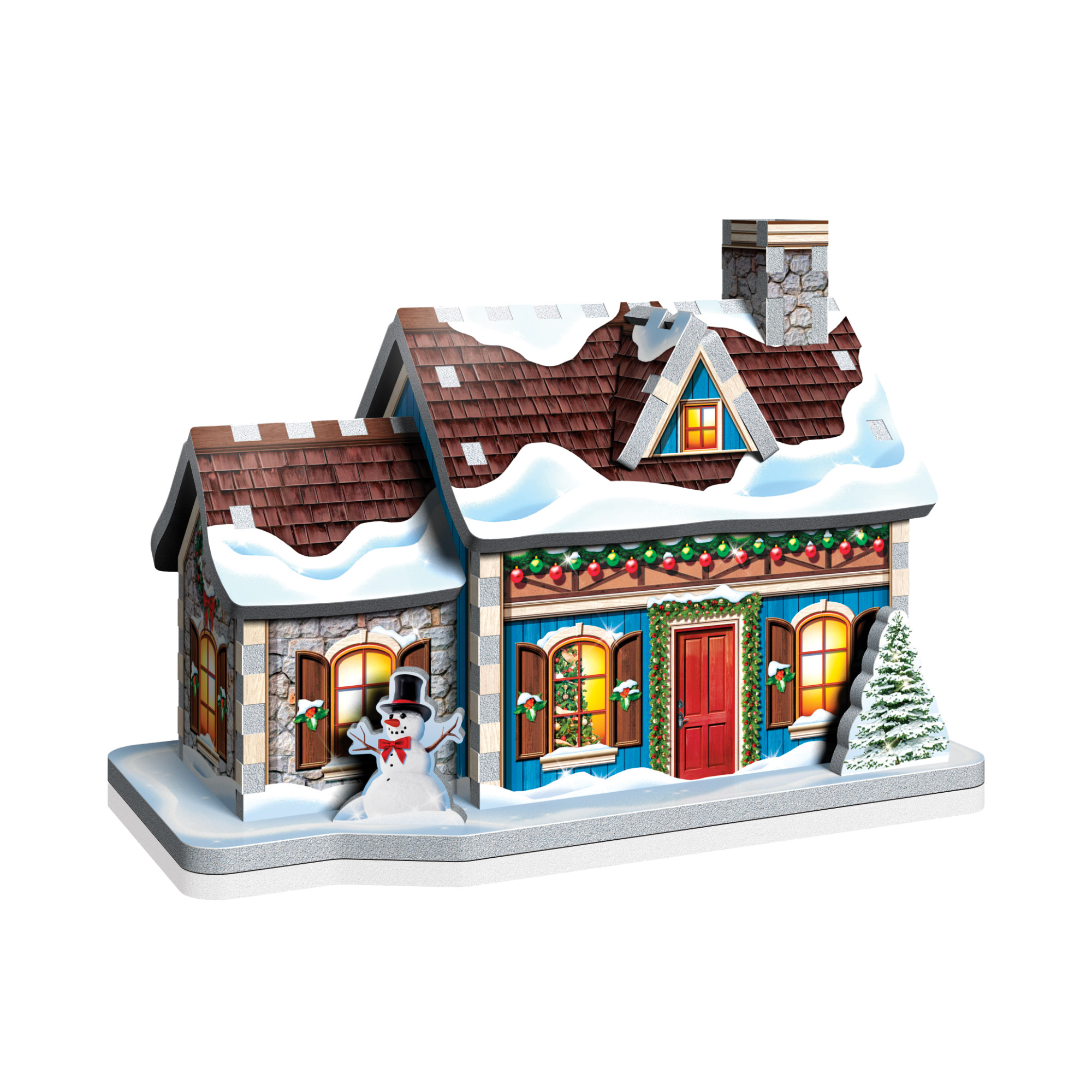 3d puzzle christmas village