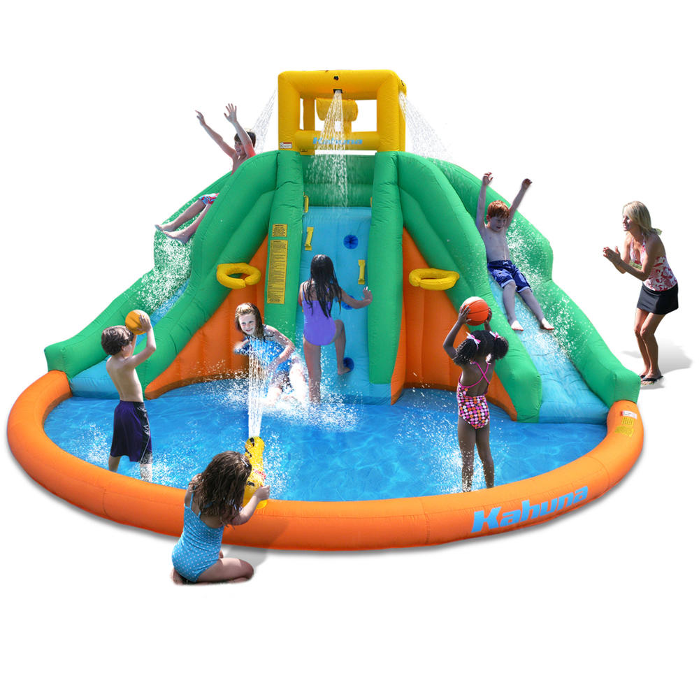 Magic Time Twin Peak Inflatable Water Park with Slide
