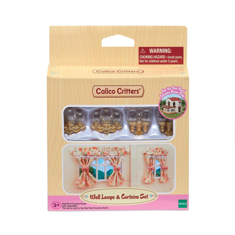 Epoch Calico Critters Wall Lamps & Curtains Set