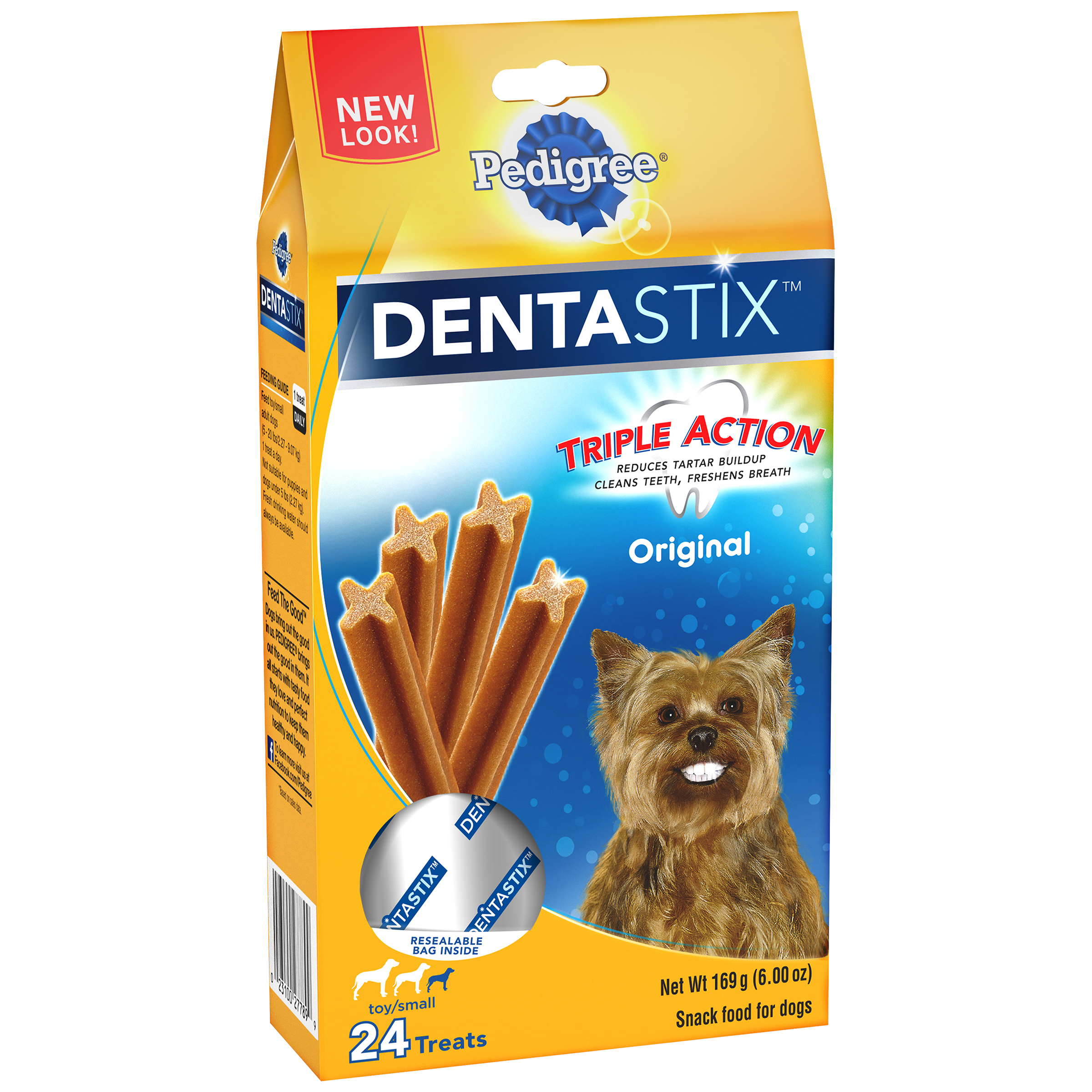 Pedigree DentaStix Snack Food for Dogs, Mini, Toy/Small, 24 treats [169