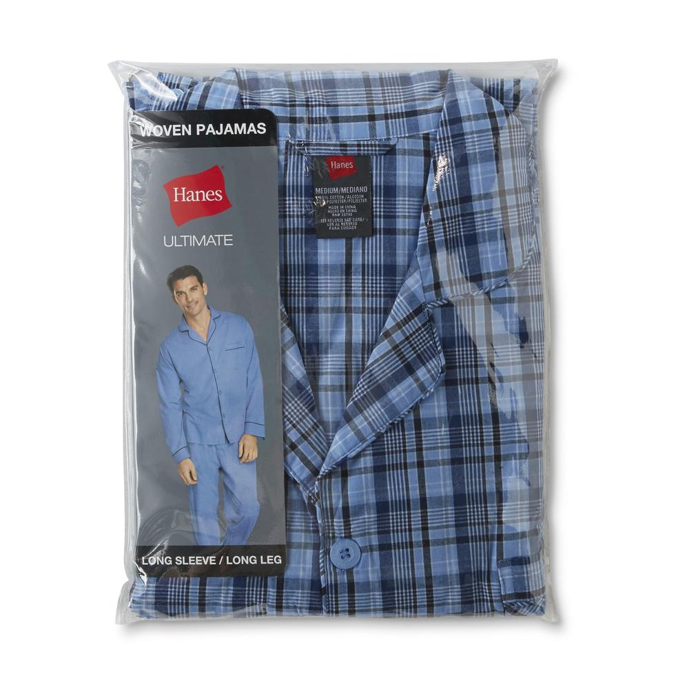 Hanes Men's Pajama Shirt & Pants - Plaid