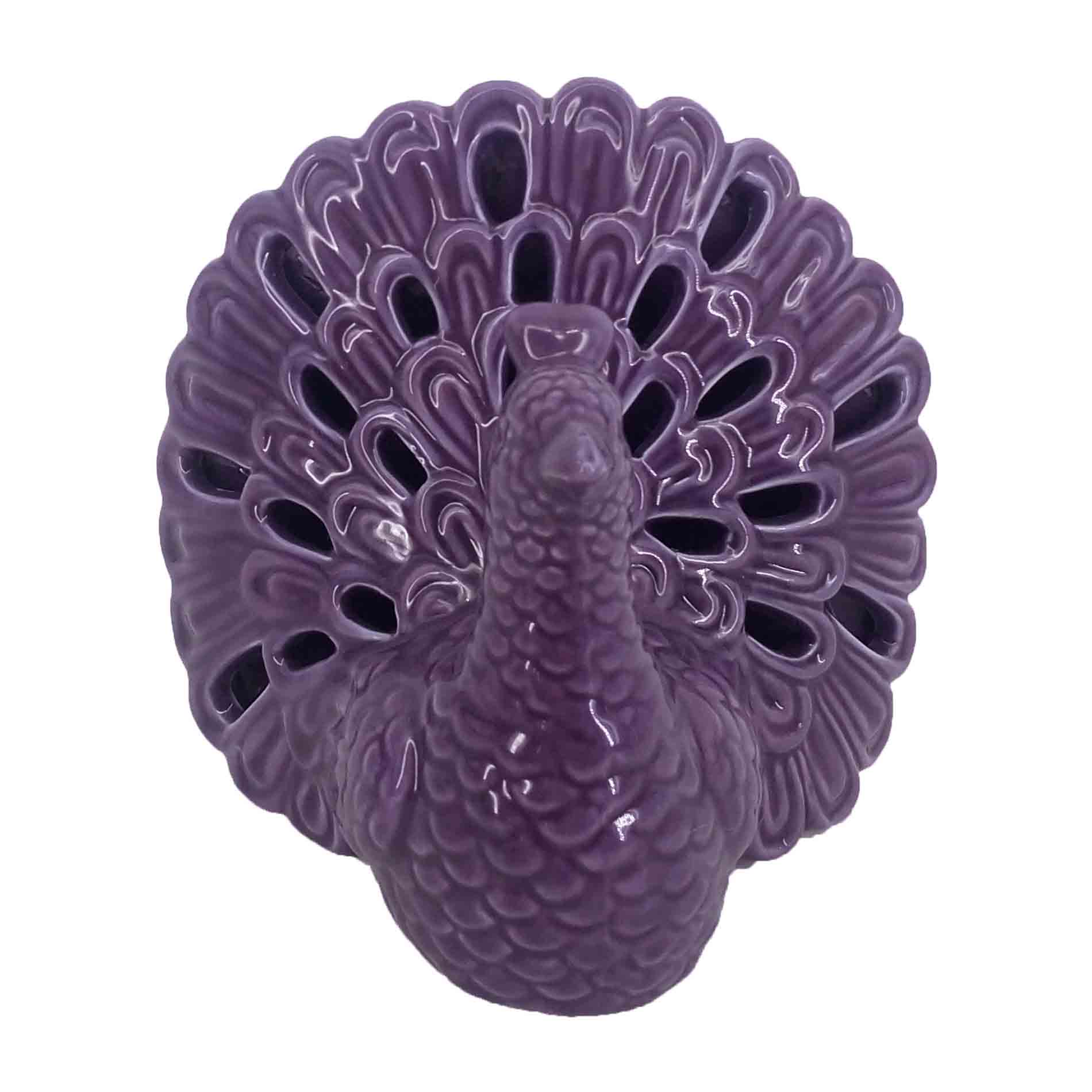 Sutton Rowe Ceramic Purple Peacock