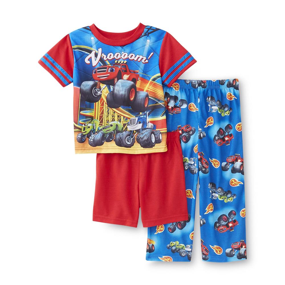 Nickelodeon Blaze & The Monster Machines Toddler Boy's 3-Piece Pajamas