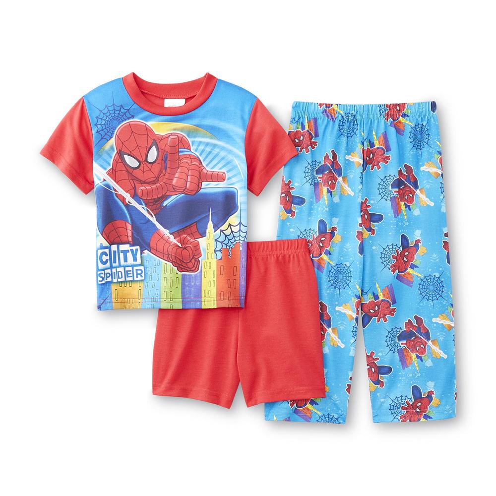 Marvel Spider-Man Boy's Pajama Shirt, Pants & Shorts