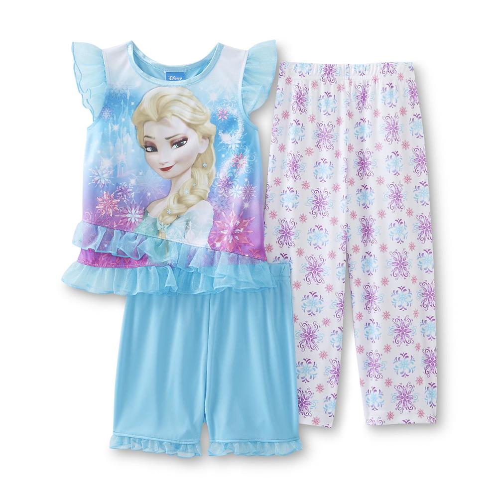 Frozen Toddler Girl's Pajama Shirt, Shorts & Pants