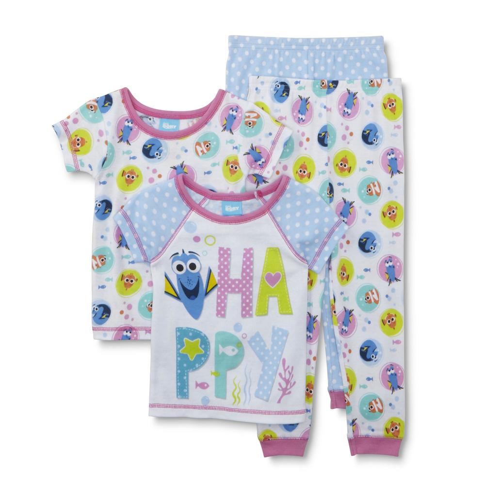 Disney Finding Dory Toddler Girl's 2-Pairs Pajamas