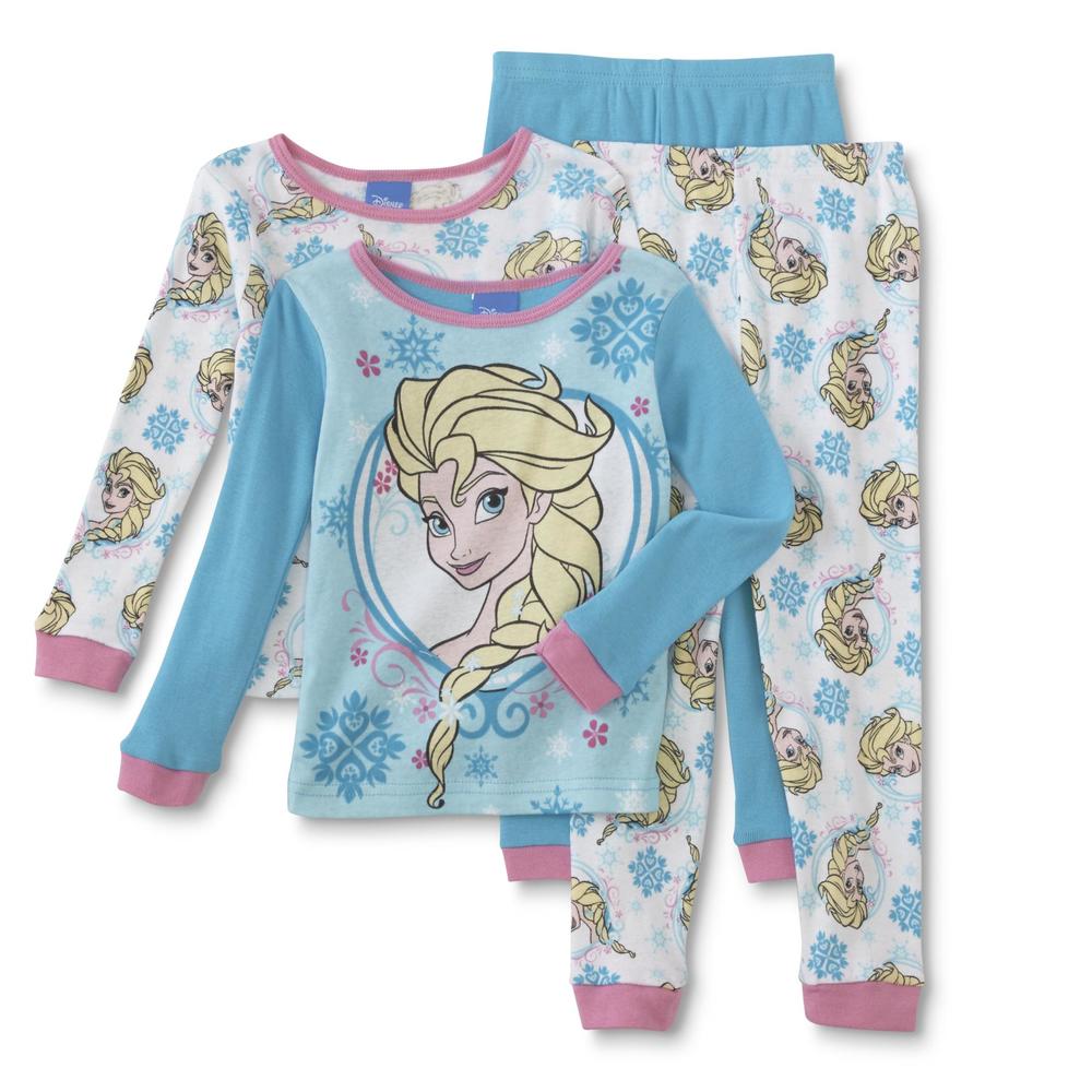 Disney Frozen Toddler Girl's 2-Pairs Pajamas - Elsa