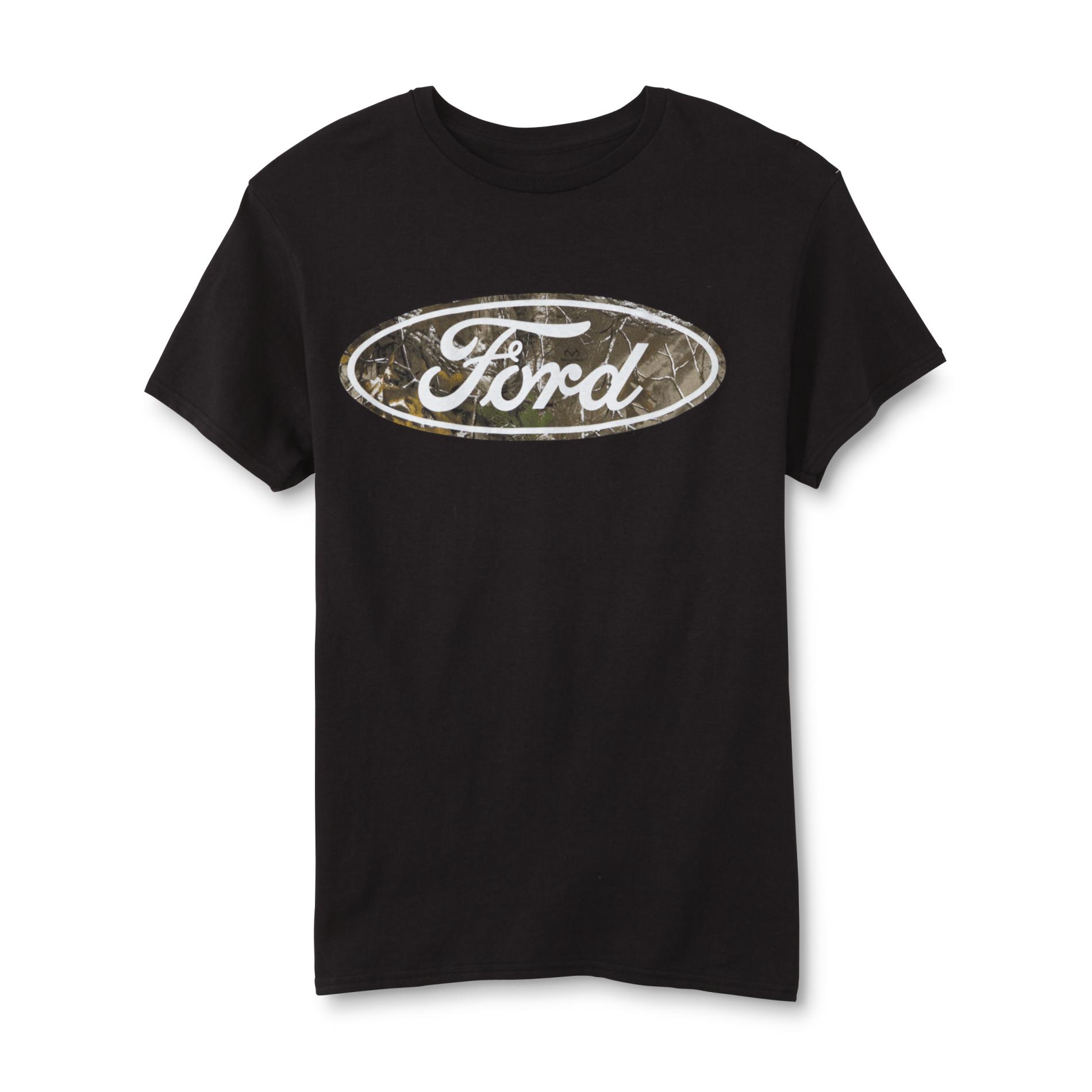 Ford Men's Graphic T-Shirt - Camouflage Ford Logo - Kmart
