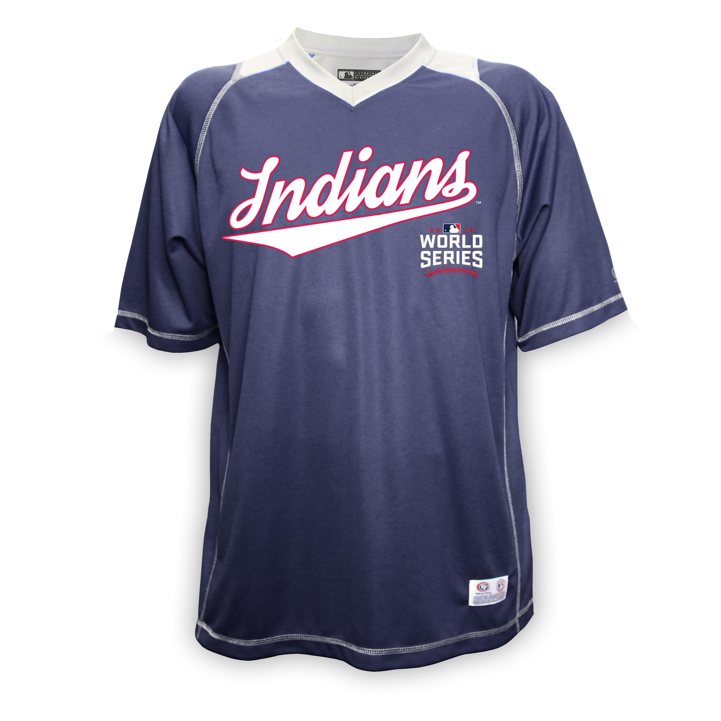 MLB Cleveland Indians World Series Bound Men's V-Neck Tee, Size: Small MLB Cleveland Indians World Series Bound Men's V-Neck Tee, Size: Small