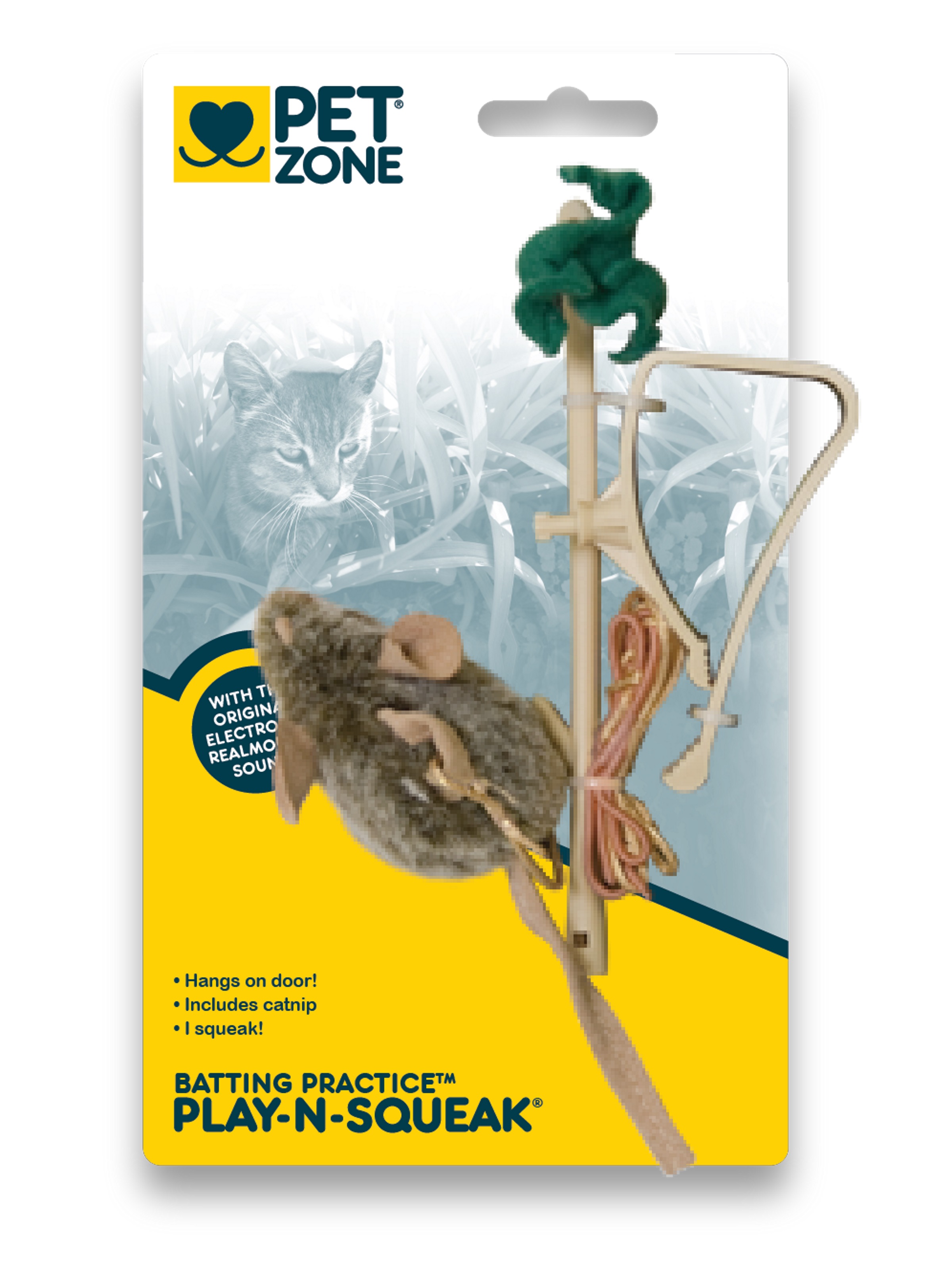 Pet Zone Dangle Mouse Wand Cat Toy