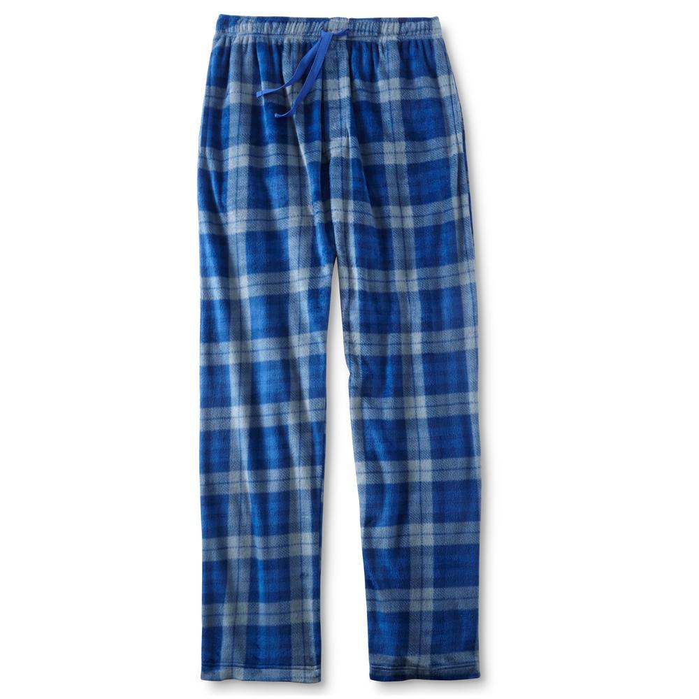 Joe Boxer Men's Fleece Pajama Pants - Red/Black Plaid
